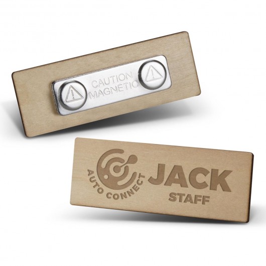 Promotional Magnetic Wooden Badges